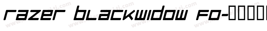 Razer Blackwidow Fo字体转换